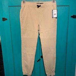 “The Jogger” light khaki youth joggers